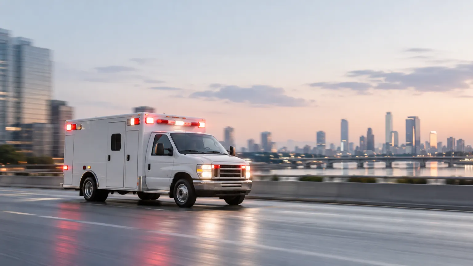 An ambulance siren up close