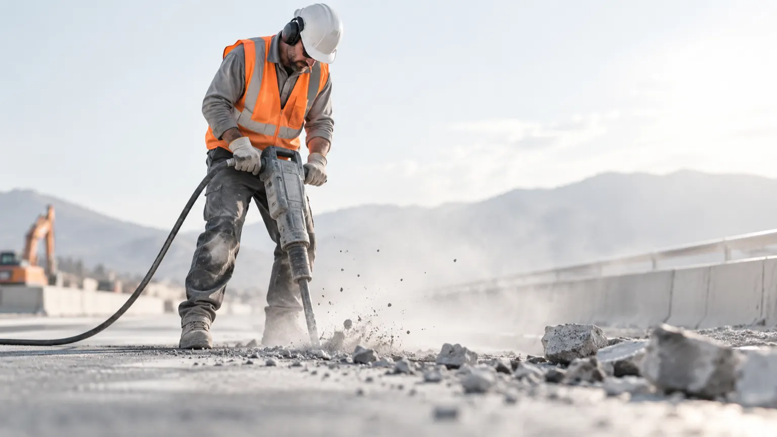 A jackhammer at 1 m
